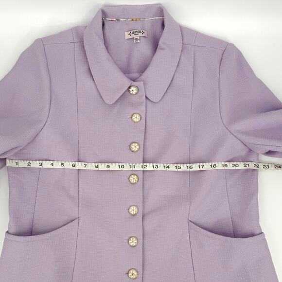 NWT Nanette Nanette Lepore Lavender Blazer Jacket 18W - Picture 9 of 10